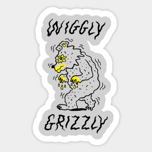 Wiggly Grizzly Sticker